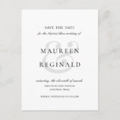 Ampersand Foto Traditional Wedding Save the Date Aankondigingskaart (Voorkant)