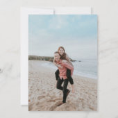 Ampersand Foto Traditionele Elegante Bruiloft Save The Date (Achterkant)