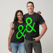Ampersand - Groen op donker T-shirt (Unisex)