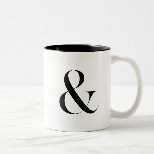 Ampersand Home Decor Wedding Two-tone Koffee Mok (Rechts)