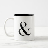 Ampersand Home Decor Wedding Two-tone Koffee Mok (Links)