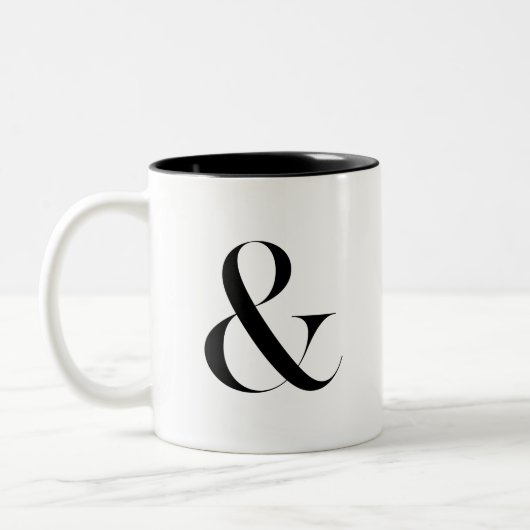 Ampersand Home Decor Wedding Two-tone Koffee Mok (Links)