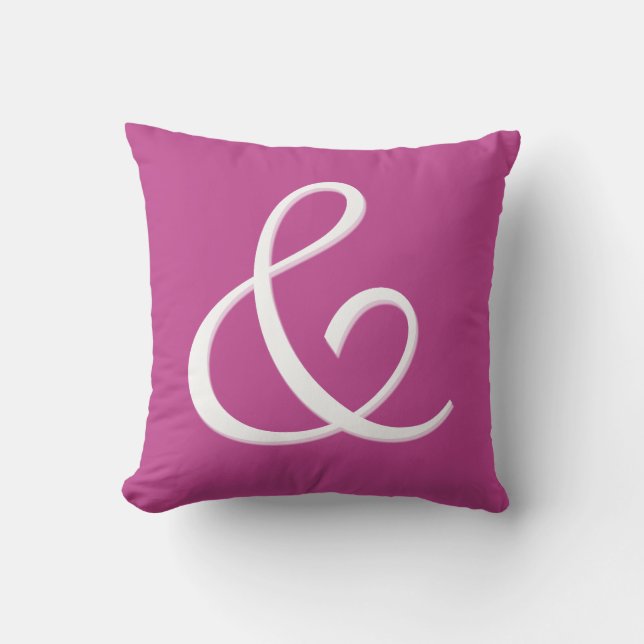 Ampersand Initiaal Monogram - kussen (Voorkant)