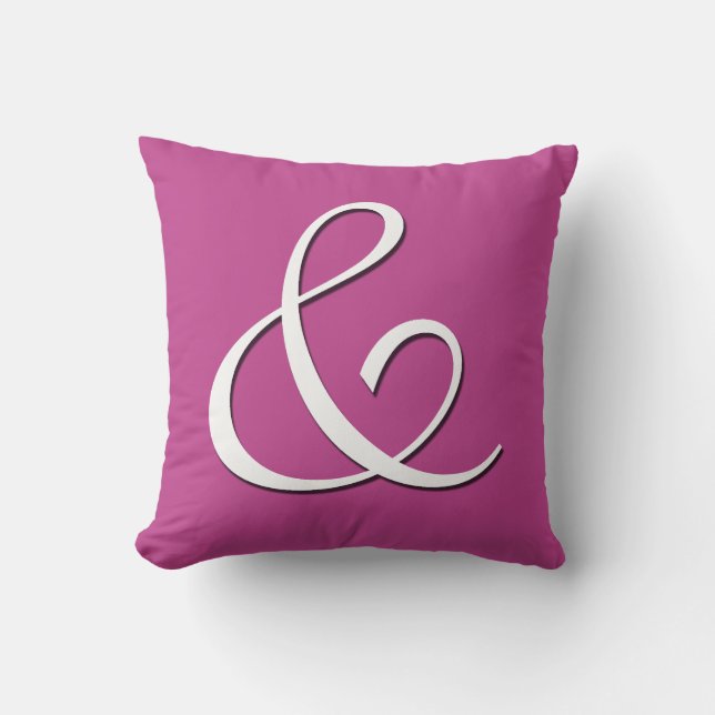 Ampersand Initiaal Monogram - kussen (Voorkant)