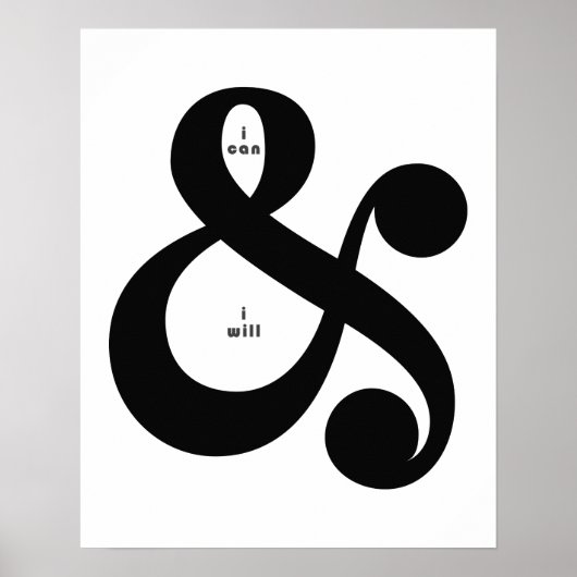 AMPERSAND Inspirerend Quote Poster (Voorkant)