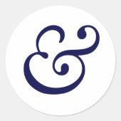 Ampersand is  ronde sticker (Voorkant)