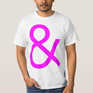 Ampersand - Magenta on Light T-shirt