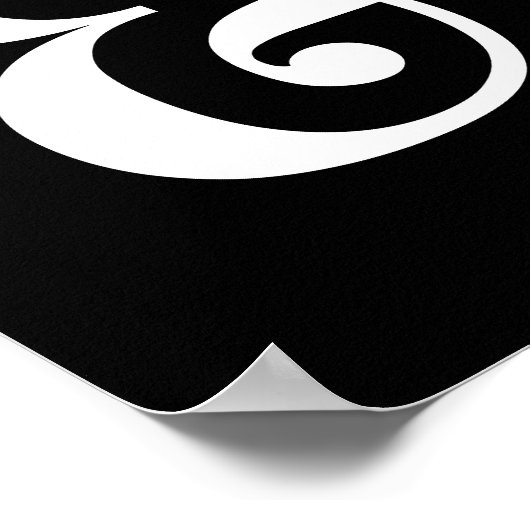 Ampersand Mark Wall Poster (Hoek)