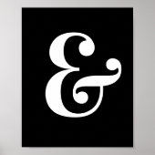 Ampersand Mark Wall Poster (Voorkant)