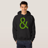 Ampersand - Martian Green over Dark Hoodie (Voorkant volledig)