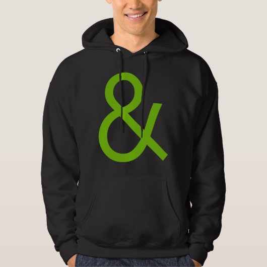 Ampersand - Martian Green over Dark Hoodie (Voorkant)
