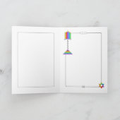 Ampersand Menorah Shabbat Shalom wenskaart Kaart (Binnen)