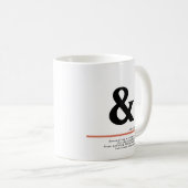 Ampersand Minimal Black Typografie Koffiemok (Voorkant rechts)