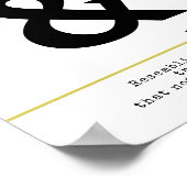 Ampersand Minimal Black Typografie Poster (Hoek)