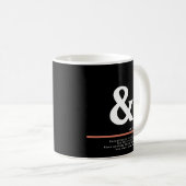 Ampersand Minimal White Typografie Koffiemok (Voorkant rechts)