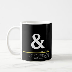 Ampersand Minimal White Typografie Koffiemok