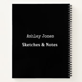 Ampersand Minimal White Typography Poster Notitieboek (Achterkant)