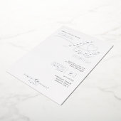 Ampersand Minimalistisch Elegant Script Wedding Si Folie Uitnodiging (Gedraaid)