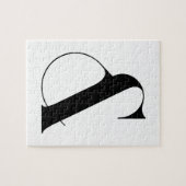 Ampersand minimalistische moderne kunst legpuzzel (Horizontaal)
