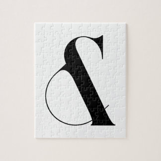 Ampersand minimalistische moderne kunst legpuzzel