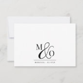 Ampersand Monogram Paar Notitiekaartje (Voorkant)