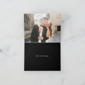 Ampersand Monogram Persoonlijke bruiloft Bedankkaart (Binnen)