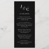 Ampersand Monogram Trouwmenu Menu (Voorkant)