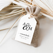 Ampersand Monogram Weddenschap Hartelijk dank Cadeaulabel