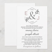 Ampersand Monogram Weddenschap Kaart (Voorkant / Achterkant)