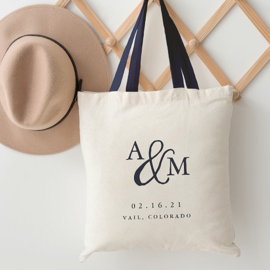 Ampersand Monogram Weddenschap Welkom Tote Bag