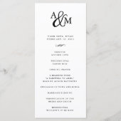 Ampersand Monogram Weddenschappen Programma Programmakaart (Voorkant)