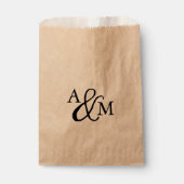 Ampersand Monogram Wedding Favor Bedankzakje (Voorkant)
