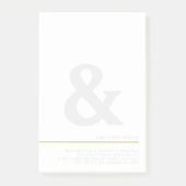 Ampersand Musings Minimale Typografie Post-it® Notes (Voorkant)