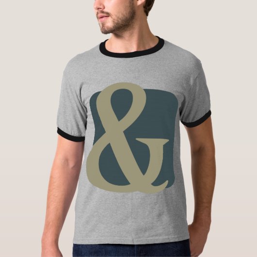 Ampersand-ontwerp T-shirt (Voorkant)