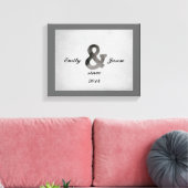 ampersand op gepersonaliseerd doek canvas afdruk (Insitu (Woonkamer))