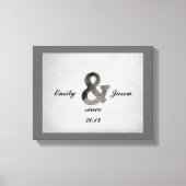 ampersand op gepersonaliseerd doek canvas afdruk (Voorkant)