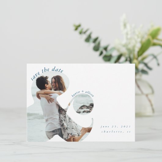 Ampersand | Opslaan van de uitnodiging op datum (Staand voorkant)