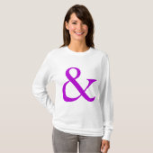 Ampersand - Paars T-shirt (Voorkant volledig)