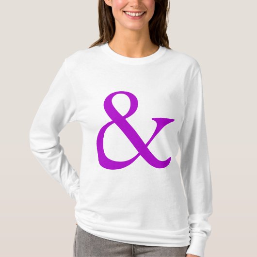 Ampersand - Paars T-shirt (Voorkant)