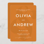 Ampersand Pastel Mustard Yellow Weddenschap Kaart (Voorkant / Achterkant)