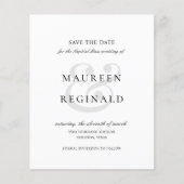 Ampersand Photo Budget Wedding Save the Date (Voorkant)