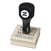 Ampersand Pijl Trouw Monogram Retouradres Rubberstempel (Stempel)