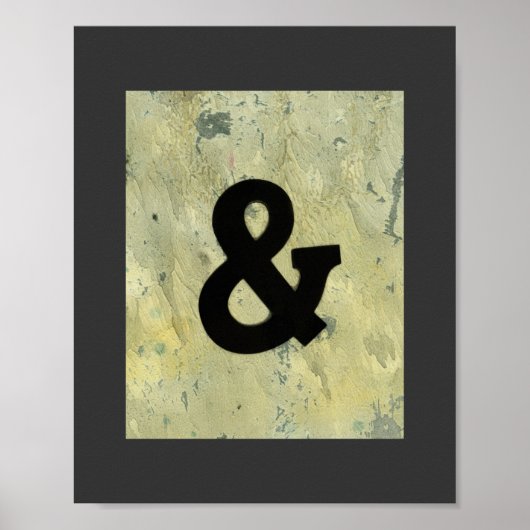 ampersand poster wall art home decor (Voorkant)