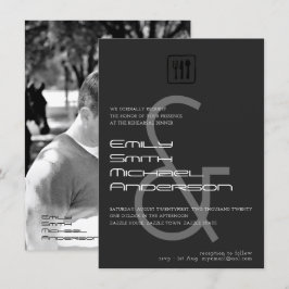 AMPERSAND Rehearsal Dinner FOTO Huwelijksuitnodigi Kaart