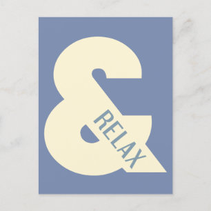 Ampersand Relax Minimalist Briefkaart