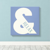 Ampersand Relax Minimalist Canvas Afdruk (Insitu (Houten vloer))