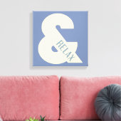 Ampersand Relax Minimalist Canvas Afdruk (Insitu (Woonkamer))