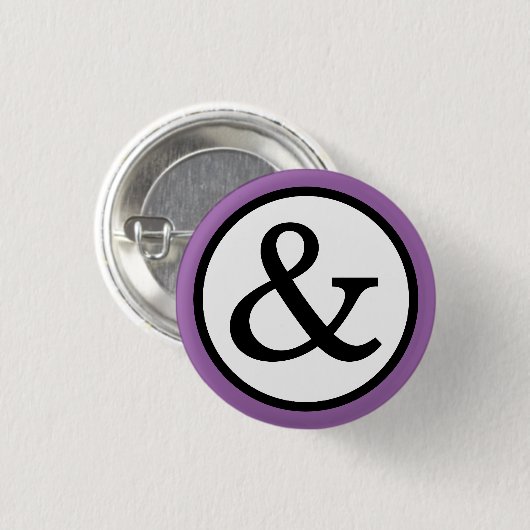 Ampersand Ronde Button 3,2 Cm (Voorkant /achterkant)