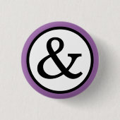 Ampersand Ronde Button 3,2 Cm (Voorkant)