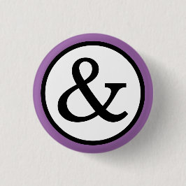 Ampersand Ronde Button 3,2 Cm